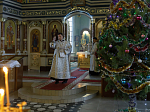 В Крещенский сочельник епископ Россошанский и Острогожский Дионисий совершил Литургию в храме Святой Живоначальной Троицы районного поселка Кантемировка