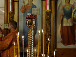 В понедельник Светлой седмицы епископ Дионисий совершил Литургию в храме Покрова Пресвятой Богородицы города Павловска