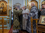 В среду второй седмицы Великого поста епископ Дионисий совершил Литургию Преждеосвященных Даров и диаконскую хиротонию в Казанском храме поселка Каменка