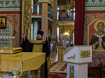 В канун дня памяти святого великомученика и целителя Пантелеимона, в Ильинском кафедральном соборе Россоши совершено всенощное бдение
