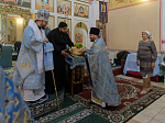 Правящий Архиерей совершил Божественную литургию в храме Покрова Пресвятой Богородицы села Осиковка Кантемировского района