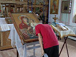 Жители села Петренково Острогожского района помолились перед чтимой иконой Божьей Матери «Оршанская»