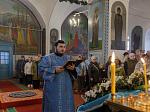 В праздник Благовещения Пресвятой Богородицы епископ Россошанский и Острогожский Дионисий совершил Божественную литургию в храме Вознесения Господня города Калач
