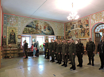 В воинском храме Сретения Господня встретили Пасху Христову