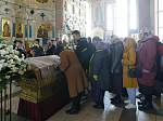 В Великую Субботу Правящий Архиерей совершил Литургию в Свято-Ильинском кафедральном соборе города Россоши