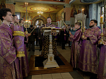 В Неделю Торжества Православия Правящий Архиерей совершил Божественную литургию в Свято-Ильинском кафедральном соборе города Россошь
