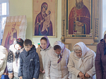 Епископ Россошанский и Острогожский Дионисий возглавил воскресное богослужение в храме преподобного Сергия Радонежского села Мастюгино Острогожского благочиния