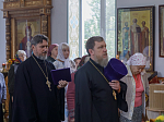 В день памяти сщмч. Евгения Попова епископ Дионисий совершил Божественную литургию в Преображенском храме села Заболотовка в месте служения святого