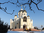 Епархиальная святыня - башмачок Спиридона Тримифунтского - посетила Ильинский собор г. Россоши