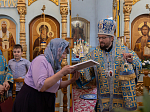 Епископ Дионисий 21 июля, в день празднования Казанской иконы Божией Матери, совершил Божественную литургию в Казанском храме пгт Каменка, центре Каменского благочиния