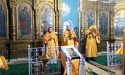 В храме святителя Афанасия Великого села Солдатское молитвенно отметили престольный праздник