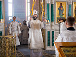 Епископ Россошанский и Острогожский Андрей совершил Божественную литургию в Свято-Ильинском кафедральном соборе