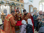 Епископ Дионисий совершил Божественную литургию в храме святого мученика Иоанна Воина г. Богучар