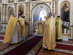 Преосвященнейший епископ Россошанский и Острогожский Дионисий возглавил Божественную литургию в Петропавловском храме села Репьёвка