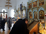 В среду второй седмицы Великого поста епископ Дионисий совершил Литургию Преждеосвященных Даров и диаконскую хиротонию в Казанском храме поселка Каменка