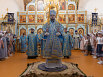 Епископ Дионисий 21 июля, в день празднования Казанской иконы Божией Матери, совершил Божественную литургию в Казанском храме пгт Каменка, центре Каменского благочиния