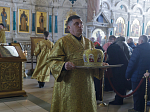 В Прощеное воскресенье Правящий Архиерей совершил Божественную литургию в Свято-Ильинском кафедральном соборе города Россошь