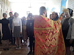 В Михайло-Архангельском храме с.Воронцовка был совершен молебен для учащихся средней школы перед сдачей экзаменов