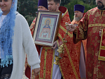 В день памяти сщмч. Евгения Попова епископ Дионисий совершил Божественную литургию в Преображенском храме села Заболотовка в месте служения святого