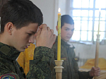 В Гороховке возобновились богослужения с кадетами и практические занятия по алтарному служению