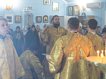 Правящий Архиерей возглавил воскресное богослужение в храме Рождества Пресвятой Богородицы города Россошь