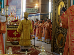Глава Россошанской епархии возглавил служение Божественной литургии в Свято-Ильинском кафедральном соборе города Россоши