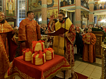 В праздник Светлого Христова Воскресения глава Россошанской епархии возглавил торжественное богослужение в Свято-Ильинском кафедральном соборе г. Россоши