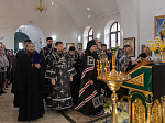 В Великий понедельник епископ Дионисий совершил литургию Преждеосвященных Даров в храме преподобного Сергия, игумена Радонежского, п.г.т. Подгоренский