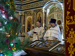 В Крещенский сочельник епископ Россошанский и Острогожский Дионисий совершил Литургию в храме Святой Живоначальной Троицы районного поселка Кантемировка
