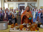 Праздничное богослужение в часть Всемилостивого Спаса и Пресвятой Богородицы в Митрофановском храме