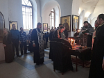 В Казанском храме г. Павловска совершили таинство Соборования