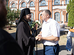 Епископ Дионисий 21 июля, в день празднования Казанской иконы Божией Матери, совершил Божественную литургию в Казанском храме пгт Каменка, центре Каменского благочиния