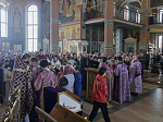 В Неделю Торжества Православия Правящий Архиерей совершил Божественную литургию в Свято-Ильинском кафедральном соборе города Россошь