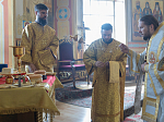 Правящий Архиерей совершил Божественную литургию в храме святых апостолов Петра и Павла с. Репьевка