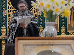 В Великий понедельник епископ Дионисий совершил литургию Преждеосвященных Даров в храме преподобного Сергия, игумена Радонежского, п.г.т. Подгоренский