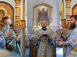 Епископ Дионисий 21 июля, в день празднования Казанской иконы Божией Матери, совершил Божественную литургию в Казанском храме пгт Каменка, центре Каменского благочиния