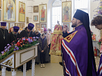 Глава Россошанской епархии совершил Божественную литургию в храме сщмч. Петра, митрополита Крутицкого, на малой родине святого