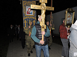 В воинском храме Сретения Господня Острогожска встетили Пасху