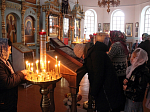 В Неделю 3-ю Великого поста в Казанском храме совершили поклонение Кресту Господню