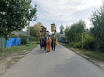 В день памяти сщмч. Евгения Попова епископ Дионисий совершил Божественную литургию в Преображенском храме села Заболотовка в месте служения святого