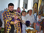Праздничное богослужение в честь Изнесения Честных Древ Животворящего Креста Господня в Казанском храме города Павловска