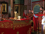 Богослужение в субботу Светлой седмицы в Ильинском храме