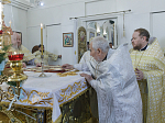 Епископ Россошанский и Острогожский Дионисий возглавил праздничное богослужение в храме святого мученика Иоанна Воина города Богучара