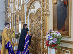 Преосвященнейший епископ Россошанский и Острогожский Дионисий возглавил Божественную литургию в Петропавловском храме села Репьёвка