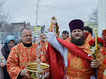 В понедельник Светлой седмицы епископ Дионисий совершил Литургию в храме Покрова Пресвятой Богородицы города Павловска
