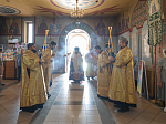 Всенощное бдение накануне памяти святого равноапостольного князя Владимира в Ильинском соборе г. Россоши возглавил епископ Россошанский и Острогожский Дионисий