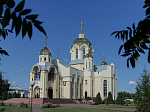 В Свято-Ильинском кафедральном соборе города Россоши совершено всенощное бдение с чином выноса Честного Креста Господня