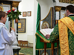 В храмах Павловского благочиния совершались праздничные богослужения в день Святой Троицы.
