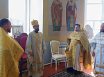 Глава Россошанской епархии совершил Божественную литургию в храме Рождества Пресвятой Богородицы села Никольское-1