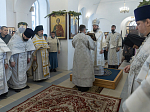 В праздник Собора Пресвятой Богородицы Преосвященнейший епископ Дионисий совершил Литургию в храме иконы Божией Матери «Казанская» города Павловска